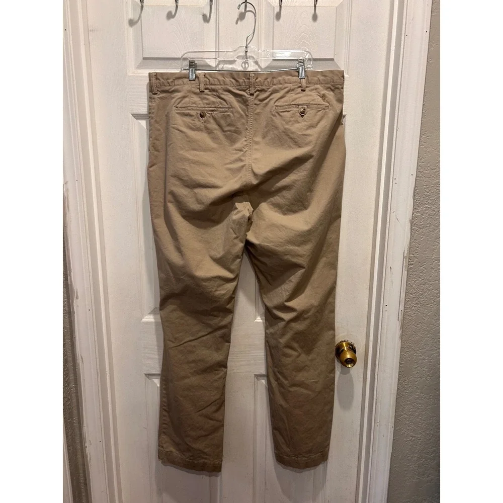 Polo Ralph Lauren Mens Stretch Classic Fit Chino‎ Pants Khaki Tan 40 Tall 40T/34